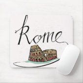 Rome Hand Lettered Design Muismat (Met muis)