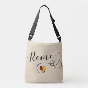 Rome Heart Bag, Italië, Roman Flag Crossbody Tas