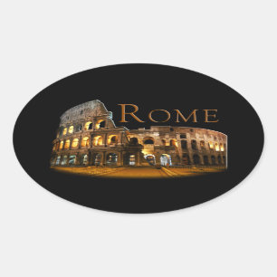 Rome: Het Colosseum Ovale Sticker