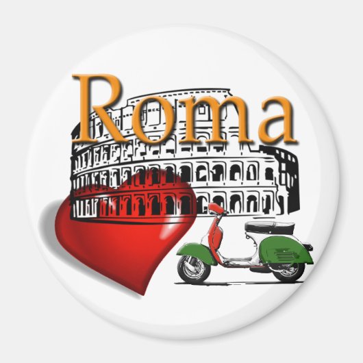 Rome in my heart magnet (Devant)