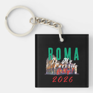 Rome is mijn lievelingsstad sleutelhanger