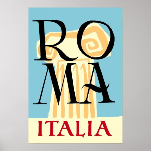 Rome, Italiaanse reisposter Poster (Voorkant)