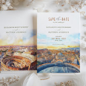 Rome Italië Bewaar de datum Sint-Pietersbasiliek Kaart