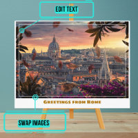 Rome Italië bij zonsondergang
