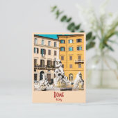 Rome, Italie Carte Postale Ancienne (Debout devant)