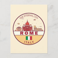 Rome Italië City Skyline Emblem