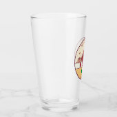 Rome Italië City Skyline Emblem Glas (Rechts)