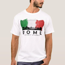 Rome Italië Cityscape Brush Flag