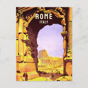 Rome Italië Colosseum Europa Vintage Travel Briefkaart