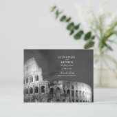 Rome Italie Colosseum Faire-part de mariage (Debout devant)