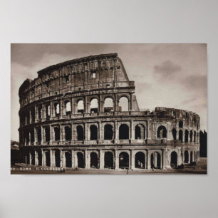Rome, Italië, Colosseum,  Poster