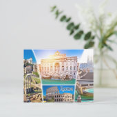 Rome Italië Colosseum Reizen Kunst stad Briefkaart (Staand voorkant)