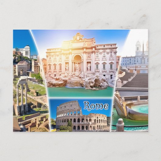 Rome Italië Colosseum Reizen Kunst stad Briefkaart (Voorkant)