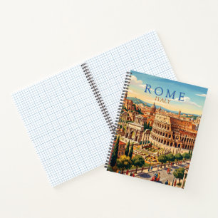 Rome Italië Colosseum Reizen Kunst Vintage Notitieboek
