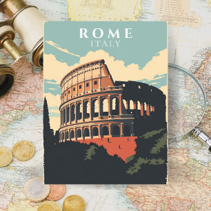 Rome Italië Colosseum Retro Italiaanse architectuu Briefkaart