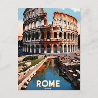Rome Italië Colosseum Travel Art  Briefkaart