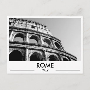 Rome Italië Colosseum Zwart & Wit Foto Groet Briefkaart