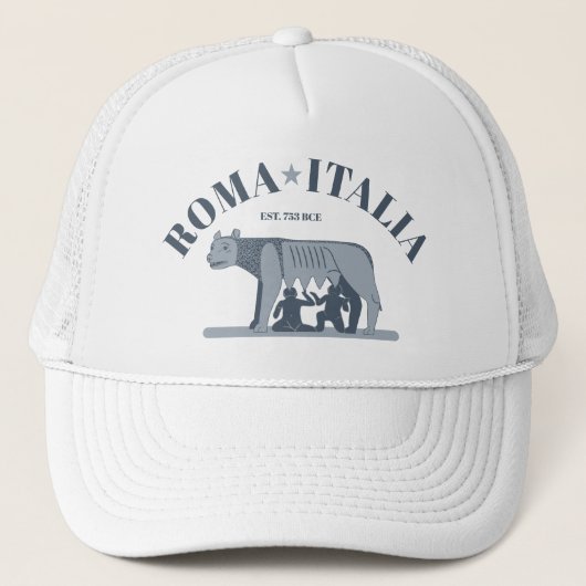 Rome, Italië: De Capitolische Wolf Trucker Pet (Voorkant)