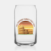 Rome Italië Familiereis Colosseum Sunset Custom Blikvorm Glas (Voorkant)