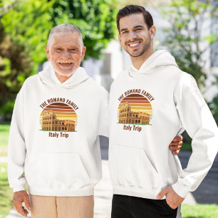 Rome Italië Familiereis Colosseum Sunset Custom Hoodie