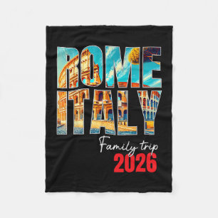Rome Italië Gezinsreis 2026 Europa Vakantie Coloss Fleece Deken