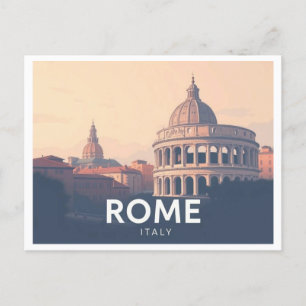 Rome Italië Pastel Travel Design Briefkaart