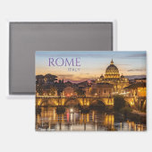 Rome Italie Pittoresque Aimant Voyage Souvenir Cad (Recto/Verso)