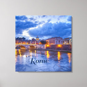 Rome Italië Prachtige Canvas Afdruk