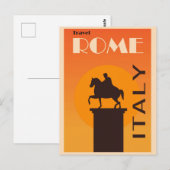 Rome Italië Reis Briefkaart (Voorkant / Achterkant)