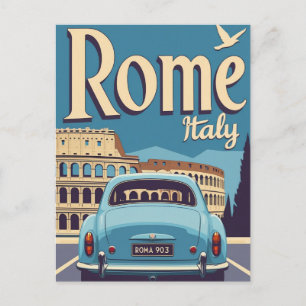Rome Italië Reisposter Colosseum Oudheid Briefkaart