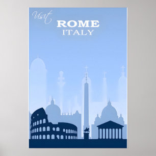 Rome-Italië Reisposter Poster