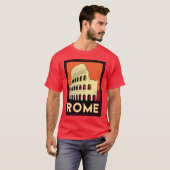 rome - italië -  retro -  coliseum t-shirt (Voorkant volledig)