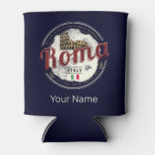 Rome Italië Retro Colosseum Holiday Blikjeskoeler (Voorkant)
