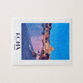 Rome Italië Retro Poster Legpuzzel (Horizontaal)