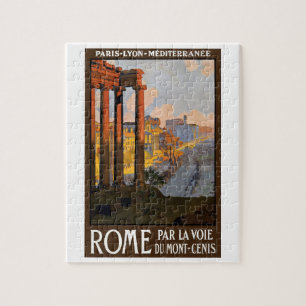 Rome Italië Romeins Forum bij zonsopgang, Vintage Legpuzzel