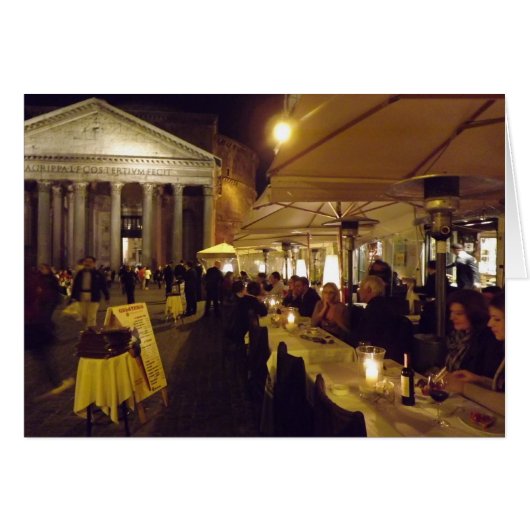 Rome, Italië 's nachts (Voorkant Horizontaal)