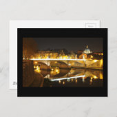 Rome, Italië 's nachts Briefkaart (Voorkant / Achterkant)