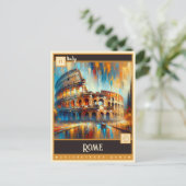 Rome, Italië | schilderij Briefkaart (Staand voorkant)