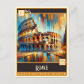 Rome, Italië | schilderij Briefkaart (Voorkant)