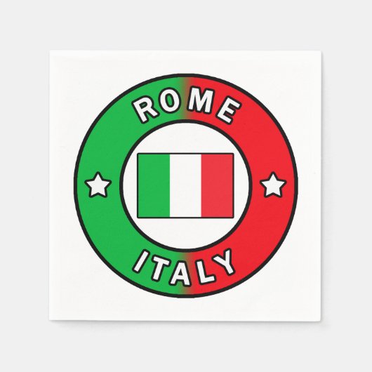 Rome Italië Servet (Voorkant)