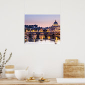 Rome Italië - Sint-Peters Cathedraal Poster (Keuken)