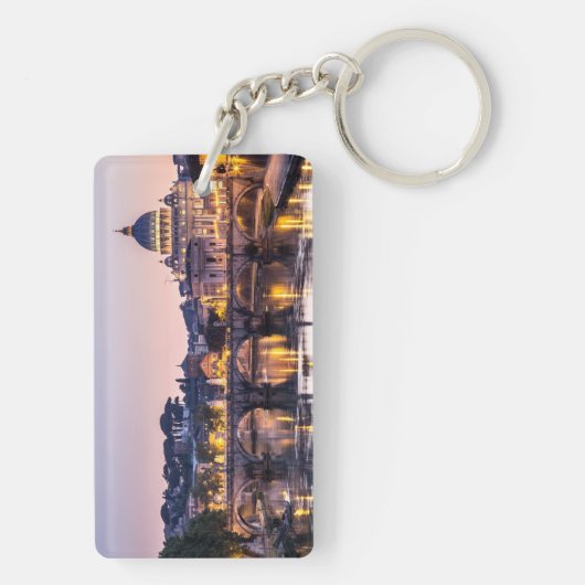 Rome Italië - Sint-Peters Cathedraal Sleutelhanger (achterkant)