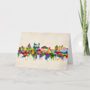 Rome Italië Skyline Feestdagen Kaart