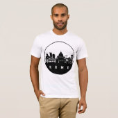 Rome Italië Skyline T-shirt (Voorkant volledig)