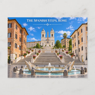Rome Italië Spaanse Trappen Ansichtkaart Briefkaart