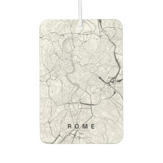 Rome Italië Stadsplattegrond Minimalistisch Ontwer Luchtverfrisser