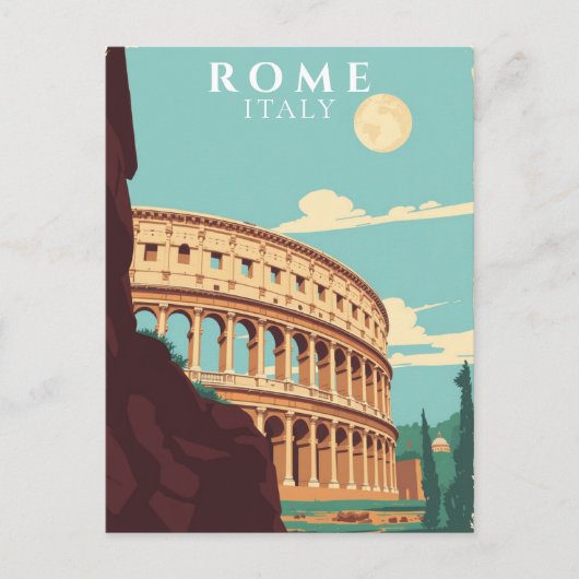 Rome Italië Travel Colosseum Briefkaart (Voorkant)