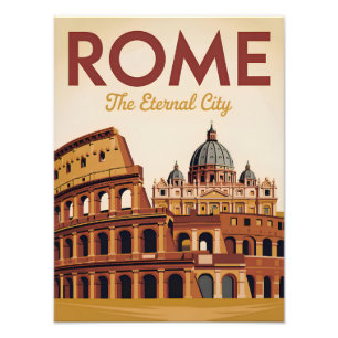 Rome Italië vintage Foto Afdruk