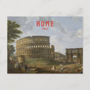 Rome Italië Vintage Travel Colosseum Renaissance Briefkaart