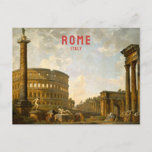 Rome Italië Vintage Travel Colosseum Renaissance Briefkaart